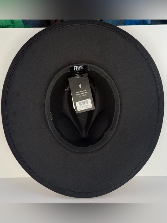 NWT Frye pinch crown women’s Black Wide-Brim Felt Fedora Hat main image 16